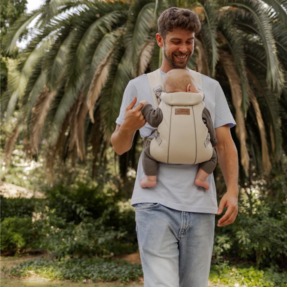 Jané Dual ergonoomiline kandekott, sünnist kuni 15 kg, 3 kandesuunda, hingav ja polsterdatud, beež
