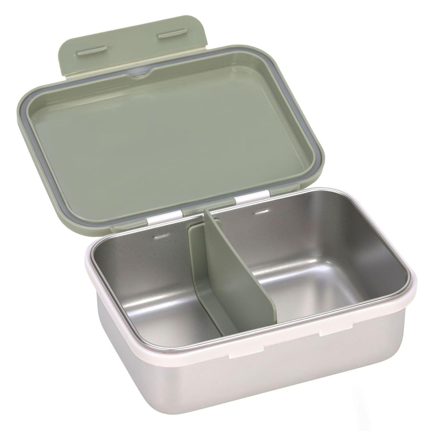 LÄSSIG stainless steel kids' lunch box Happy Prints, light olive