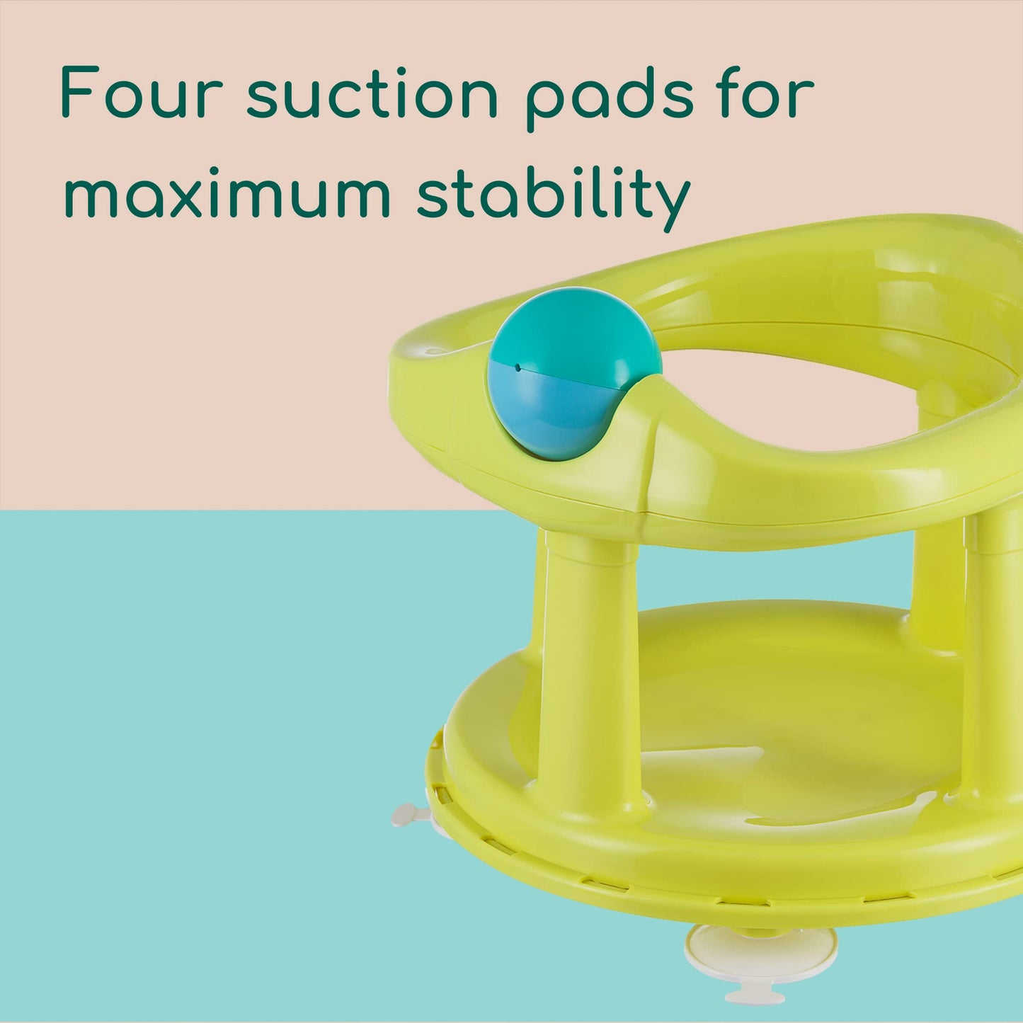 Bebeconfort rotating bath seat for 6–12 months old, up to 10 kg, lime green