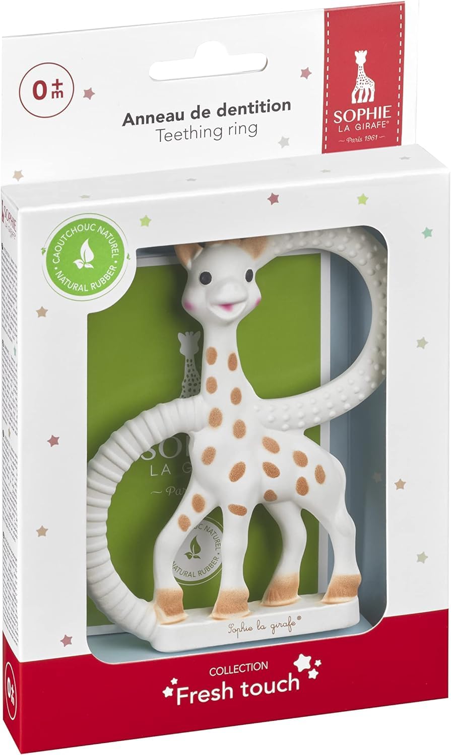 Sophie la Girafe närimisrõngas, 100% looduslikust kummist