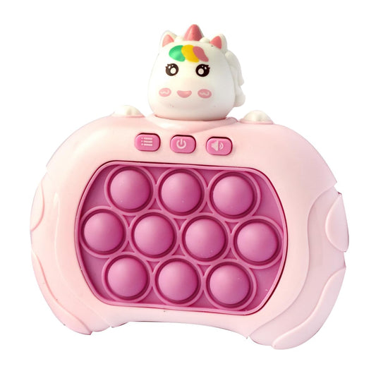 Pop It, handheld game with 4 play modes, pink