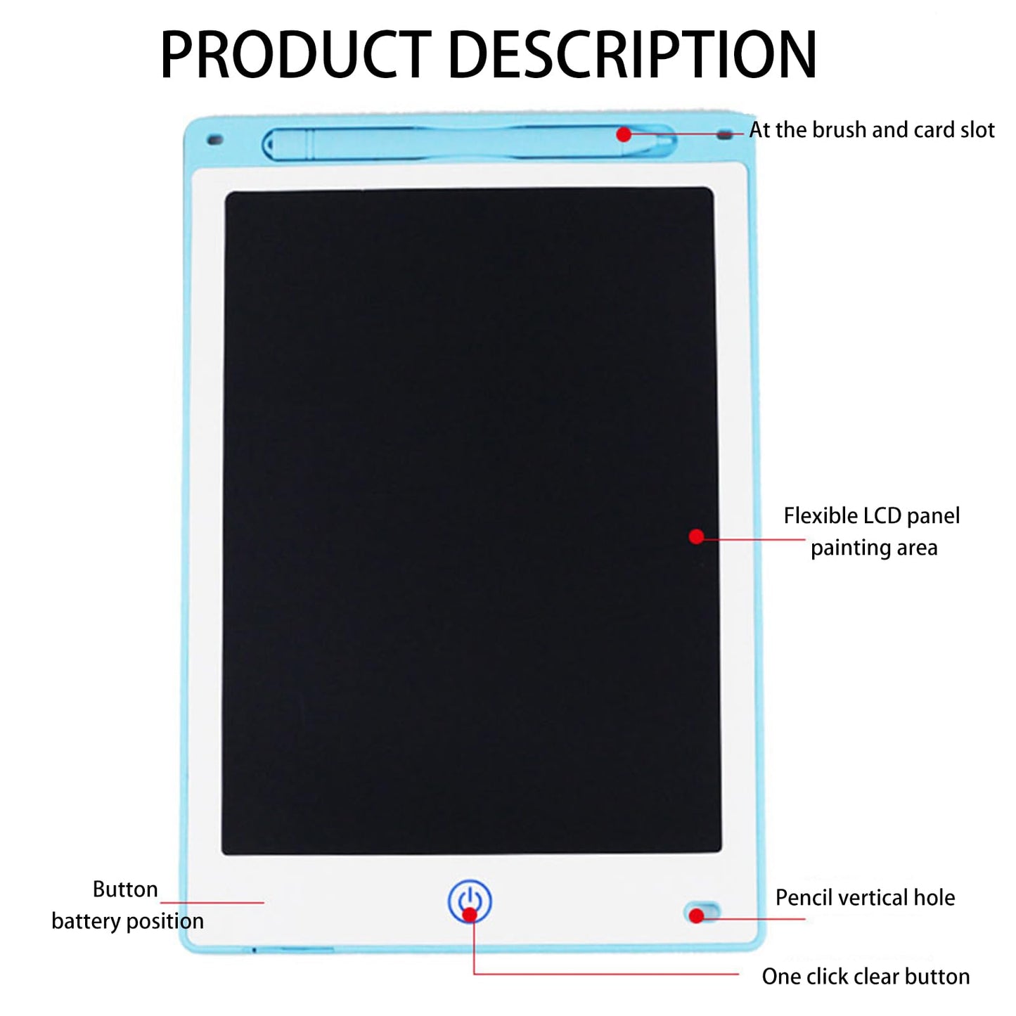 Cerioll 8.5-inch LCD drawing tablet, set of 2 pcs (blue and pink)