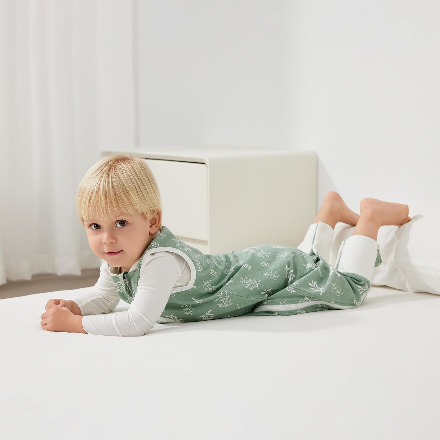 Duomiaomiao unisex beebide magamiskott jalgadega, suurus L, puuvill, kevad/suvi (2tk)