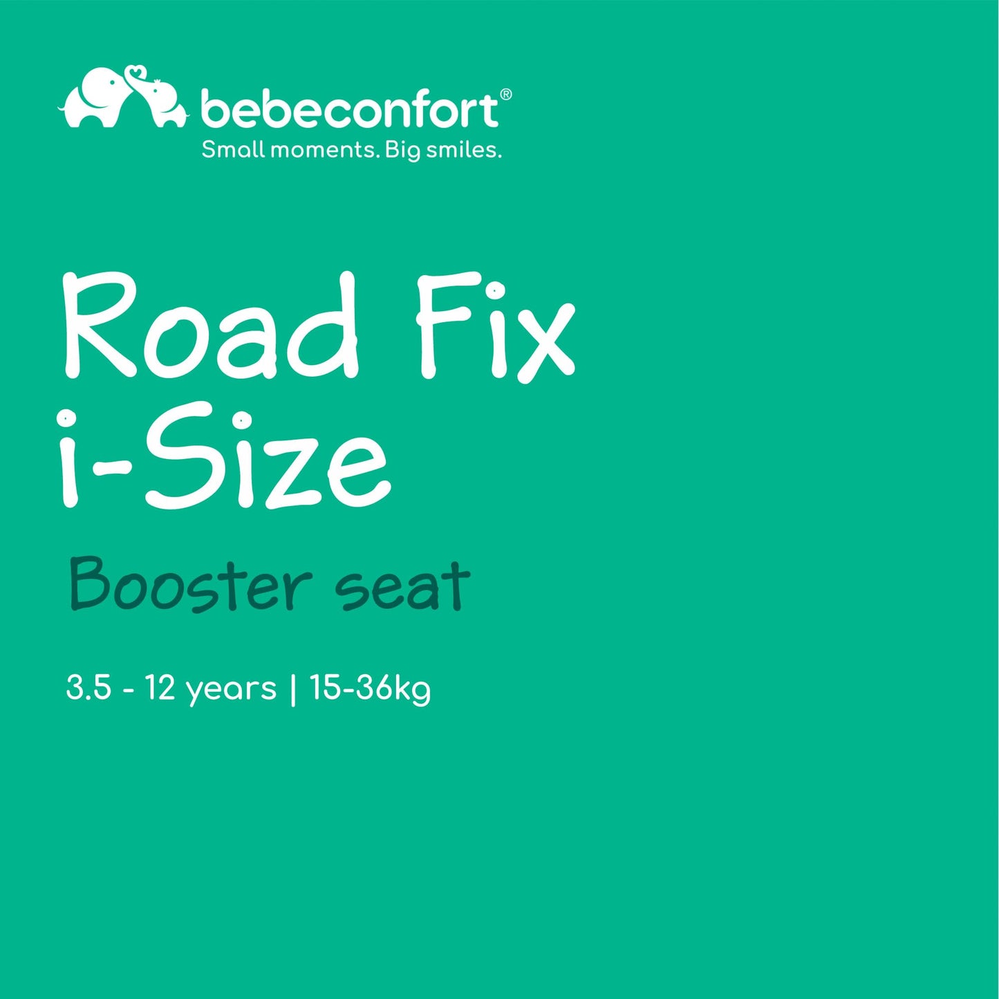 Bebeconfort Road Fix i-Size turvaiste, Isofix, 100–150 cm, 3,5–12 a, Tinted Black