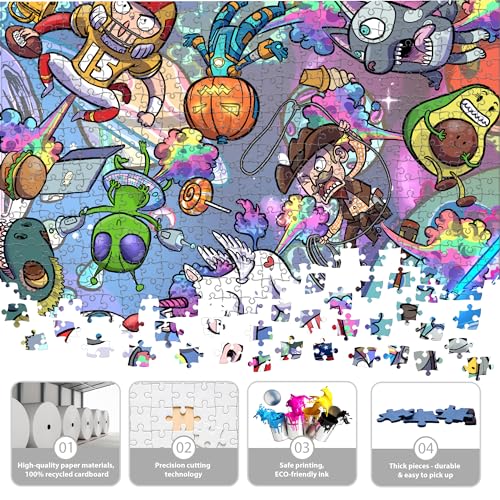 TAOZI&LIZHI funny 1000-piece puzzle "Rainbow Universe", for adults