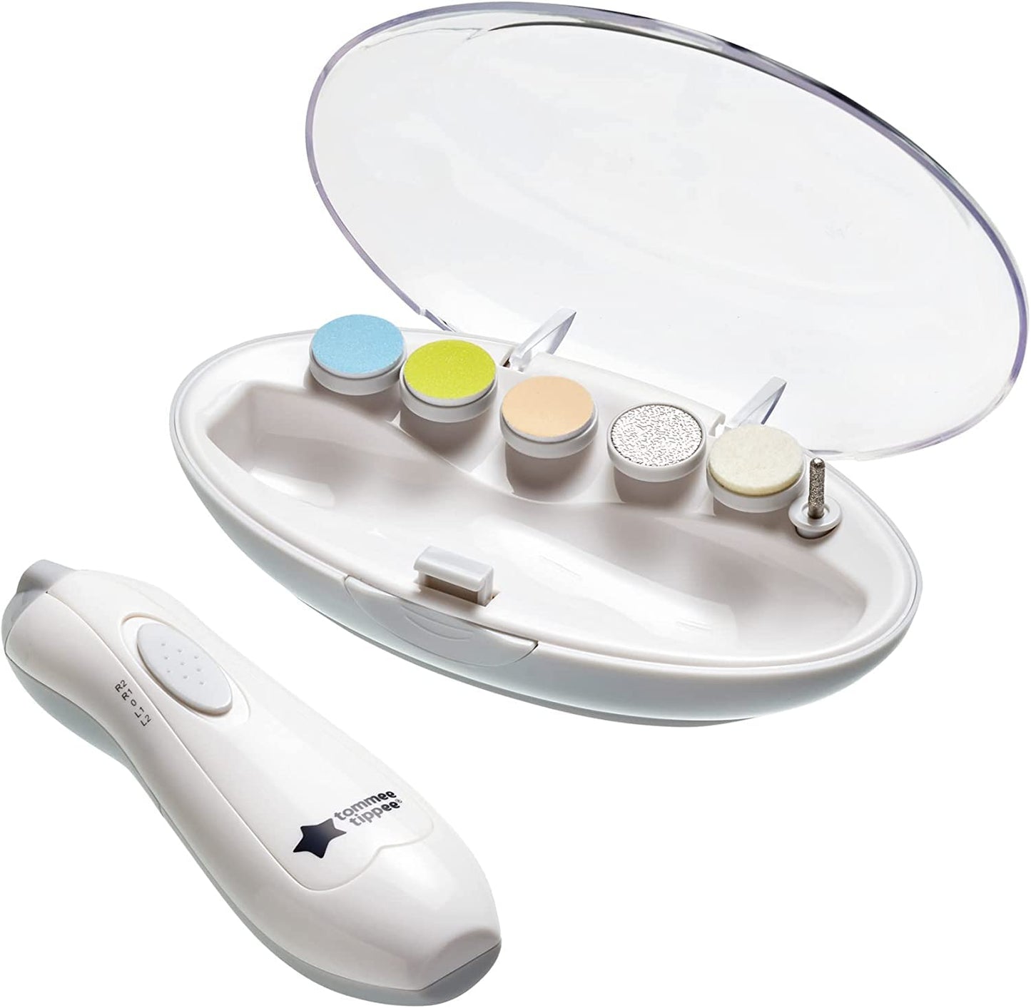 Tommee Tippee elektriline beebide küüneviil LED-valgusega, 6 viilimisotsikuga
