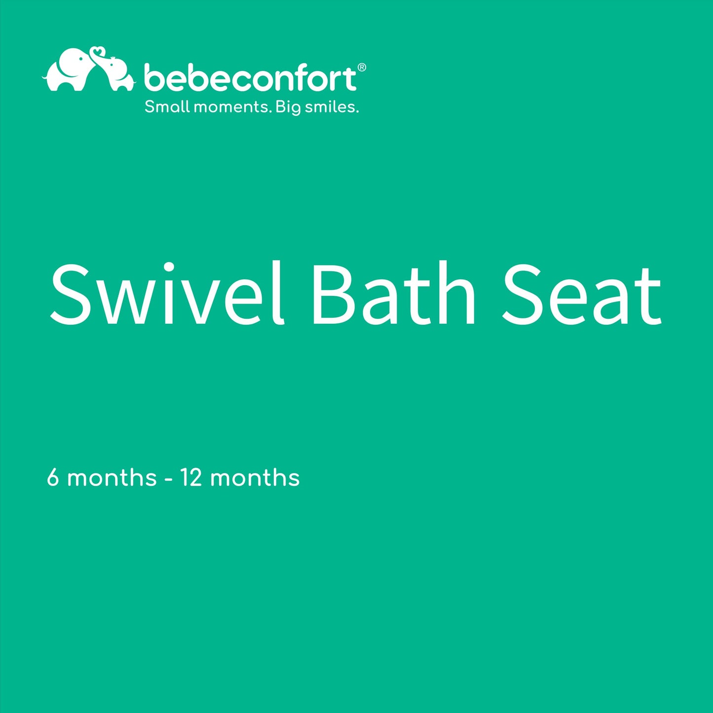 Bebeconfort rotating bath seat for 6–12 months old, up to 10 kg, lime green