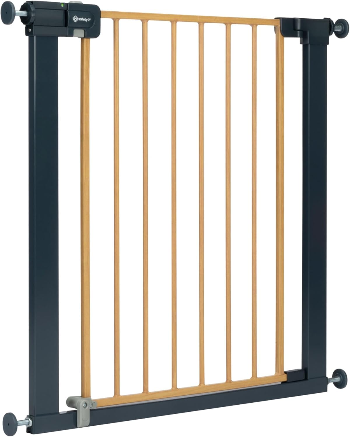 Safety 1st metallist turvavärav Easy Close, 73–80 cm, puidumustriga