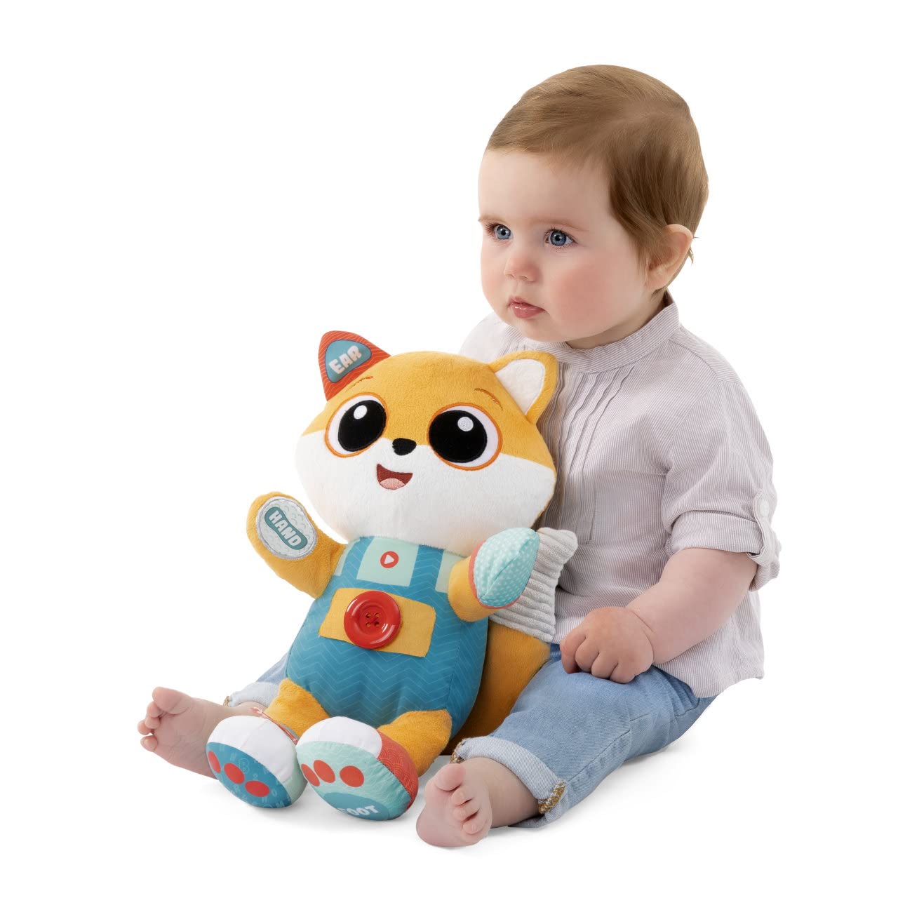 Chicco Foxy bilingual (EN/ES) interactive cuddly toy, 3-in-1 Montessori toy, 6 months – 4 years