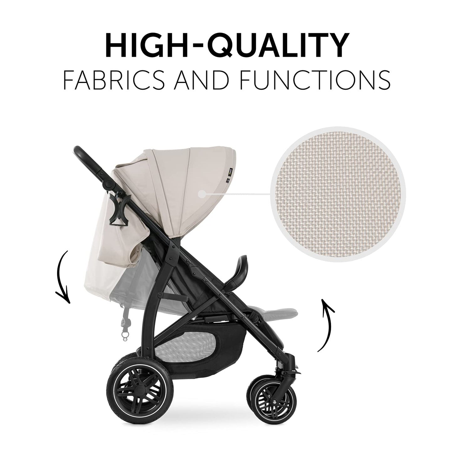 Hauck Rapid 4D kergkäru, classic beige, kuni 25 kg