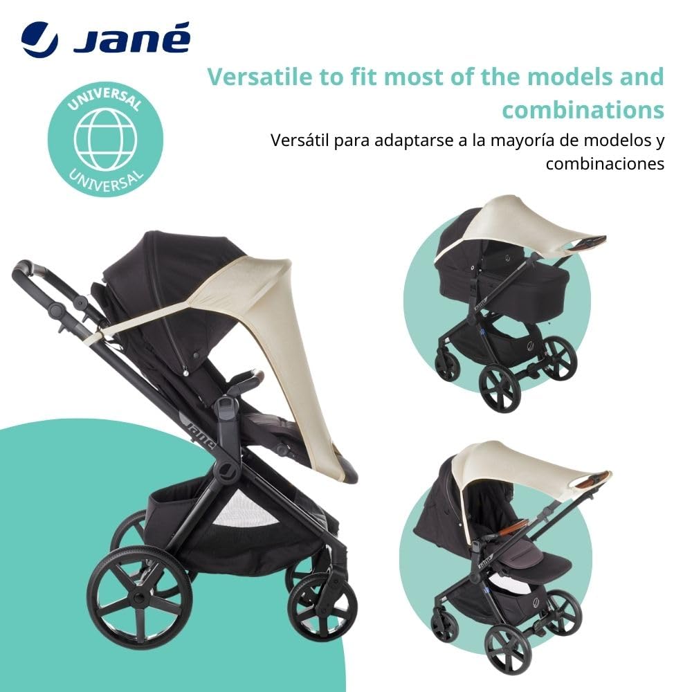 Jané universaalne päikesekate lapsevankrile, UV-kaitse 50+, beež