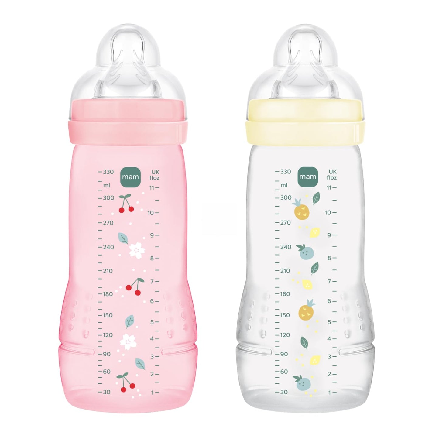 MAM Easy Active 6+ kuud lutipudelid, Berry & Pearl (2 × 330 ml)