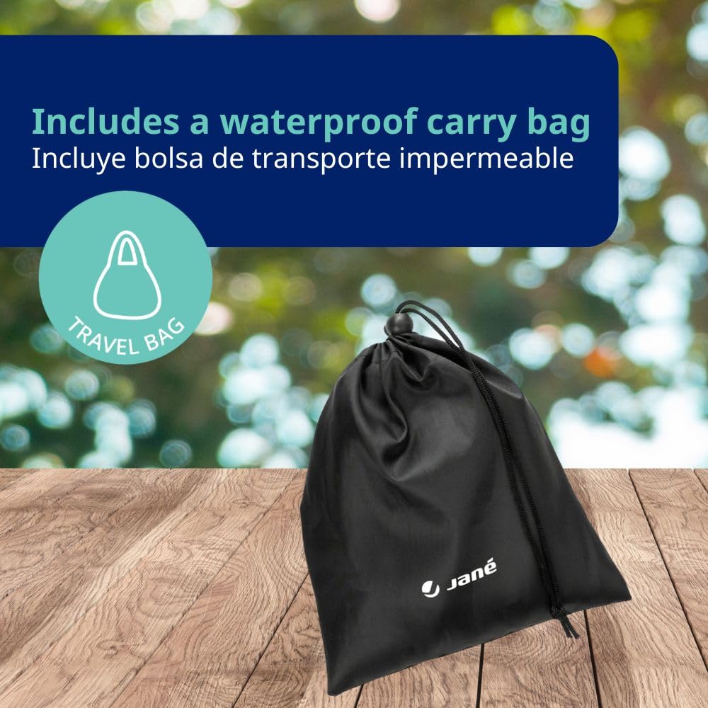 Jané mosquito net for strollers, buggies, carrycots, and infant car seats, universal fit, good visibility, insect protection, includes carry bag