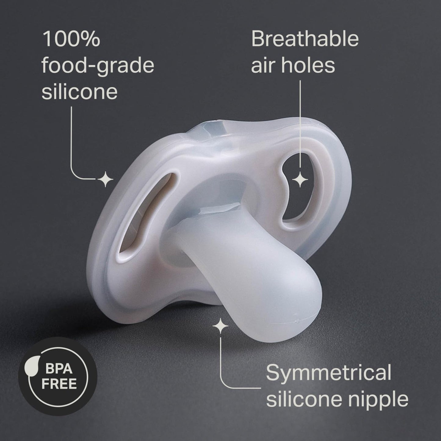 Tommee Tippee Ultra-Light silikoonluttide komplekt, 0–6 kuud, 4 tk, sinine/roheline/läbipaistev