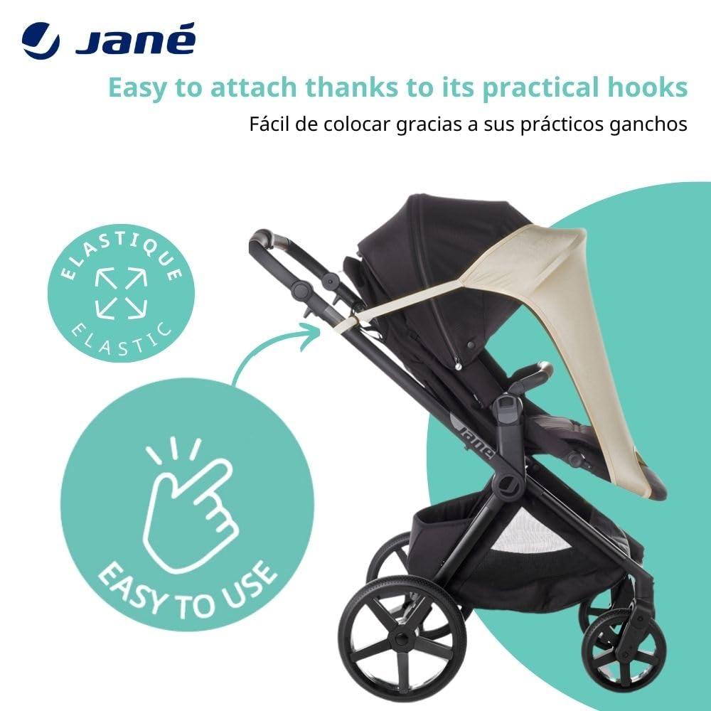 Jané universaalne päikesekate lapsevankrile, UV-kaitse 50+, beež