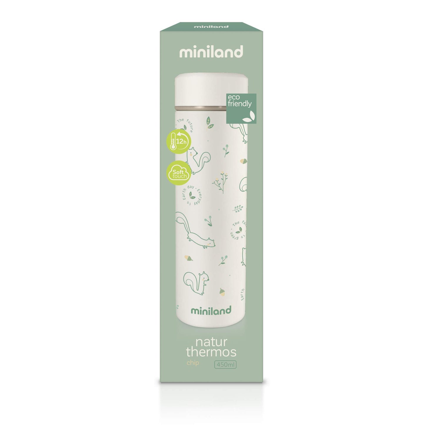 Miniland termostoitukarp beebile, 450 ml, mitmevärviline, roheline