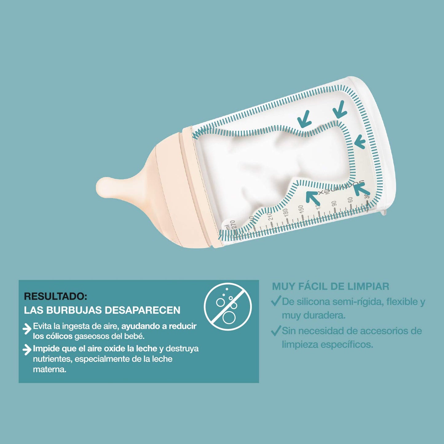 Suavinex Zero Zero vastsündinu lutipudel, 180 ml, aeglase vooluga, koolikute vastane pudel
