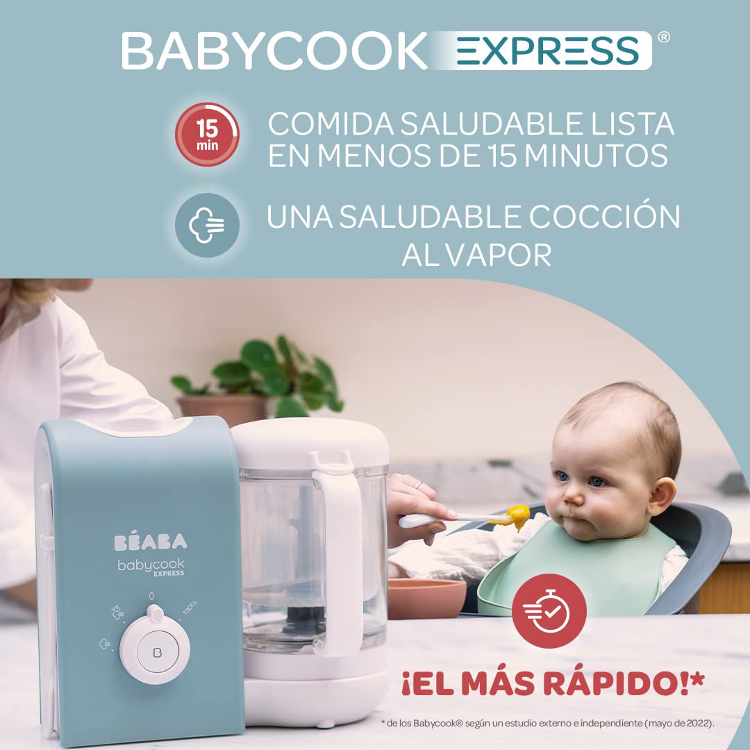 Béaba Babycook Express 4-ühes beebitoidumasin, 1250 ml, samet-hall