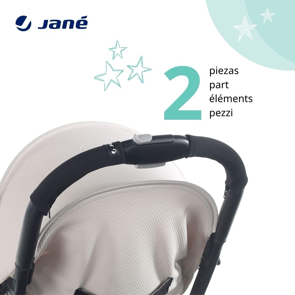 Jané universaalne käepideme kaitse (2 tk) keskjaotusega jalutuskärule, must/valge