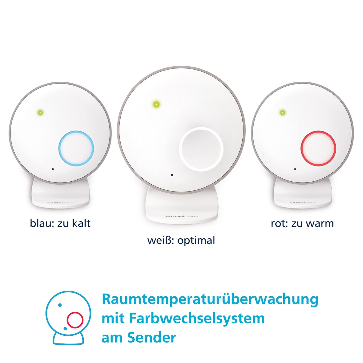 Angelcare SmartSensor Pro 2 beebimonitor – heli- ja liikumisjälgimine, temperatuurianduriga