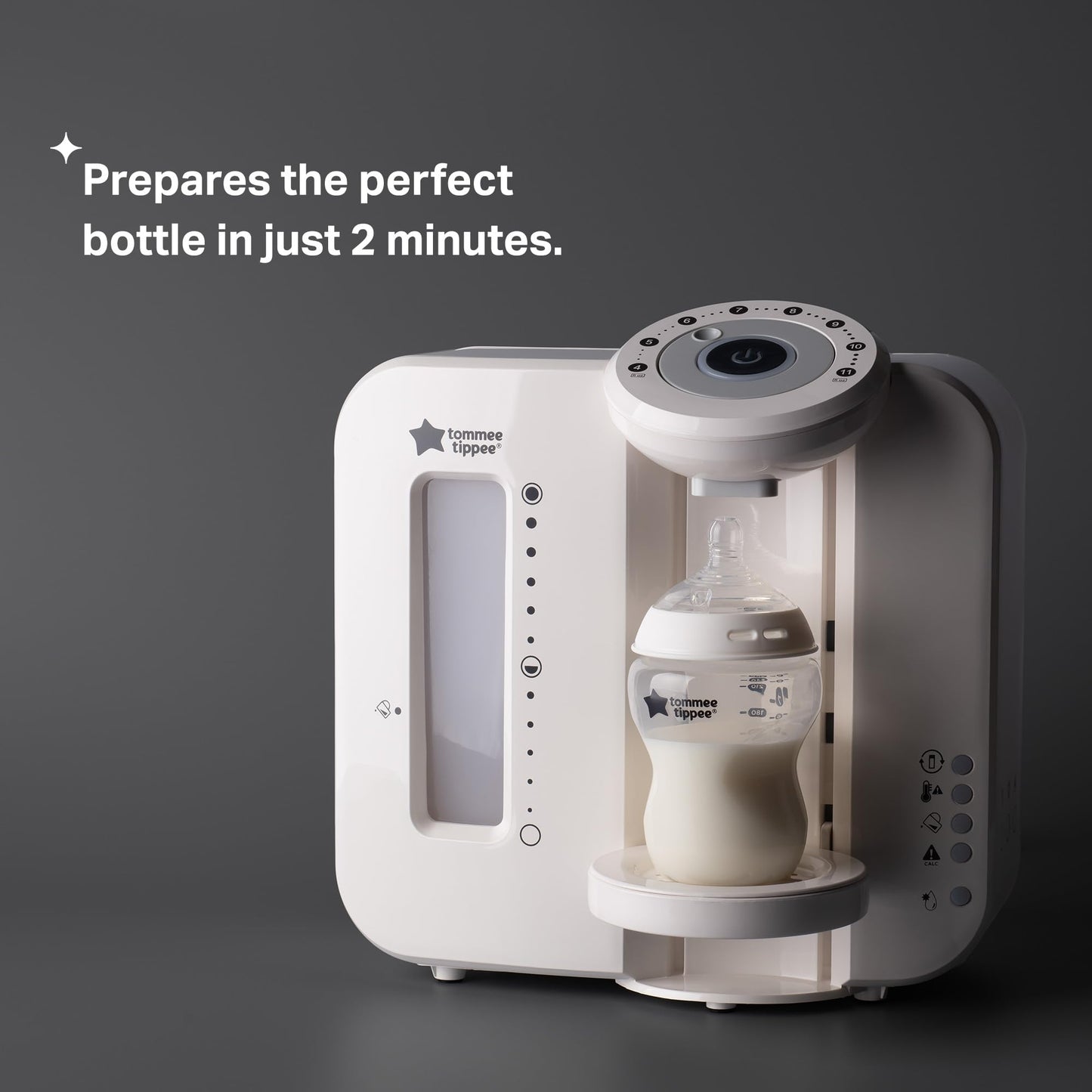 Tommee Tippee Perfect Prep piimasegu valmistamise masin, valge