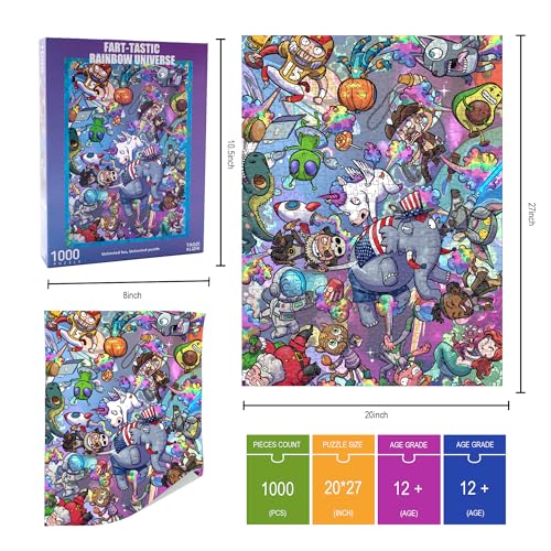 TAOZI&LIZHI funny 1000-piece puzzle "Rainbow Universe", for adults