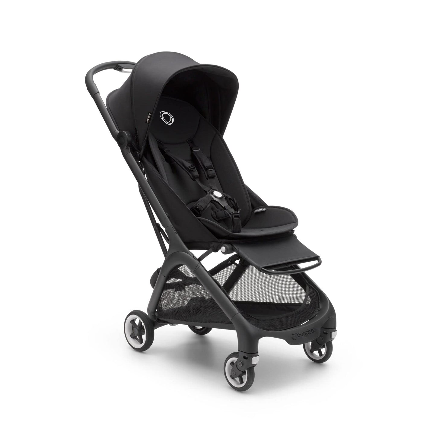 Bugaboo Butterfly ultrakompaktne jalutuskäru, koos kandekoti ja organisaatoriga (must)