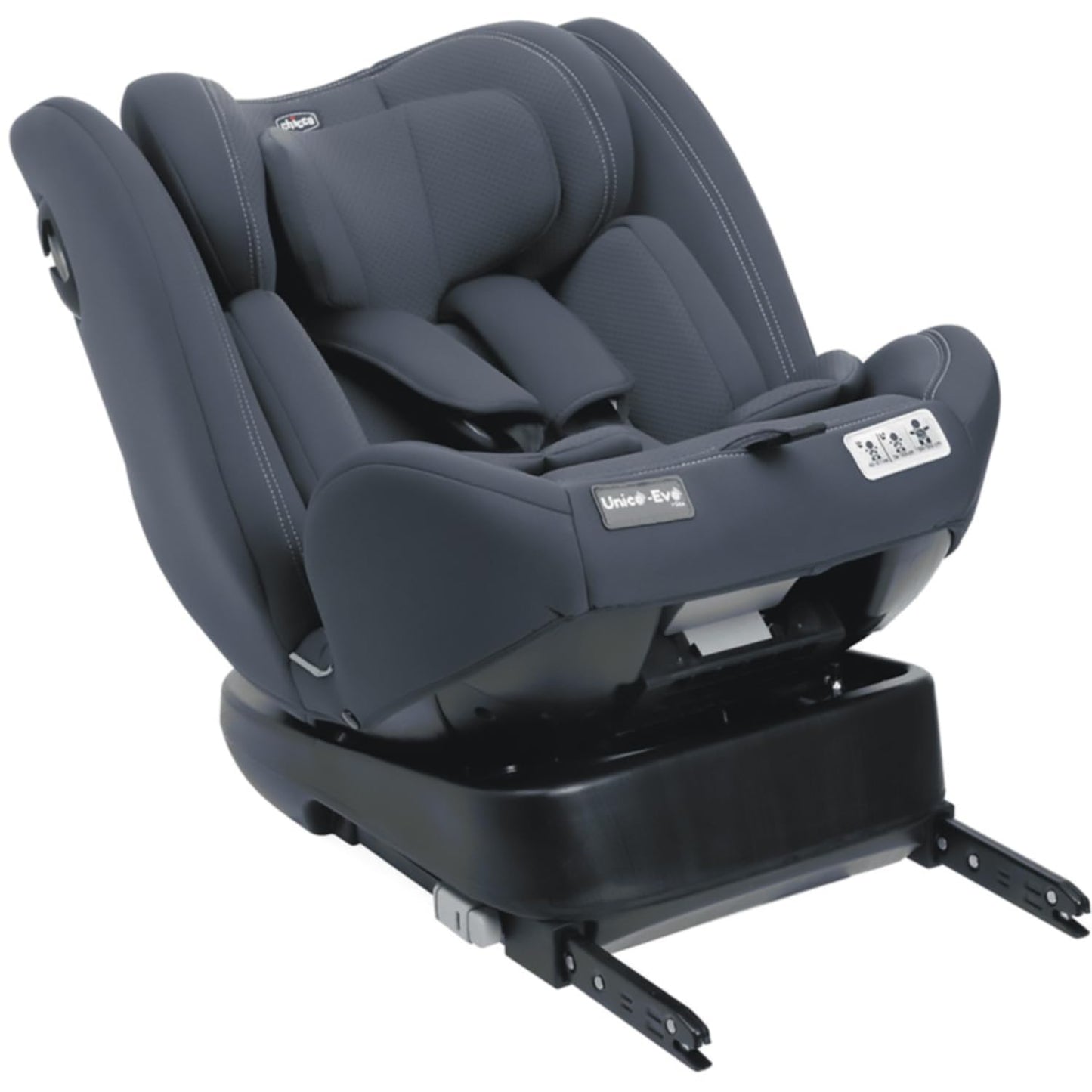 Chicco Unico Evo i-Size turvatool 0–12 a / 40–150 cm, 360° pöörlev, India Ink