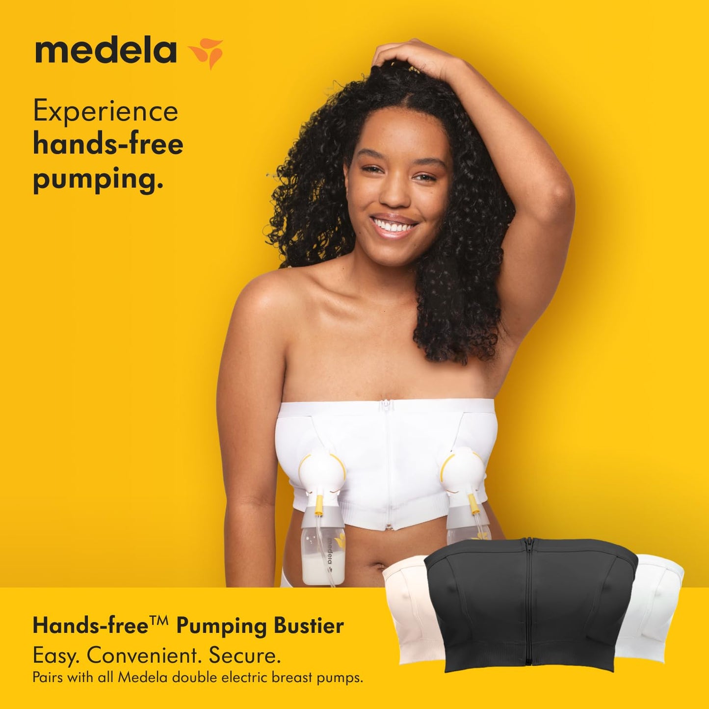 Medela Hands Free Pumping Bustier käed-vabad rinnapumba rinnahoidja, nahatoon
