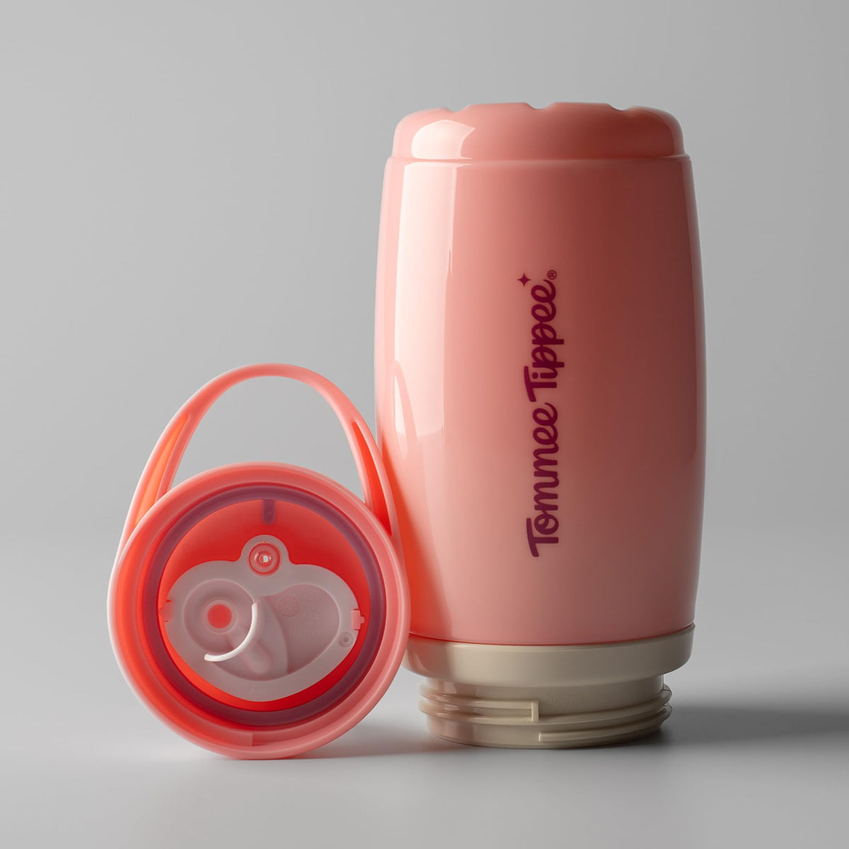 Tommee Tippee isoleeritud joogitass nokaga 266 ml, 2 tk, roosa ja lilla, 12+ kuud