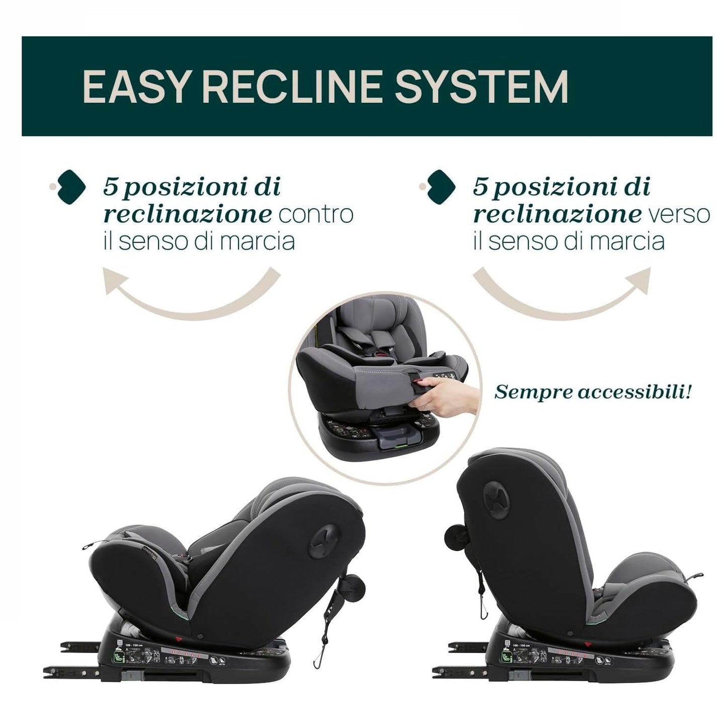 Chicco Unico Evo I-Size turvatool, 0–36 kg, pöörlev Isofix 360°