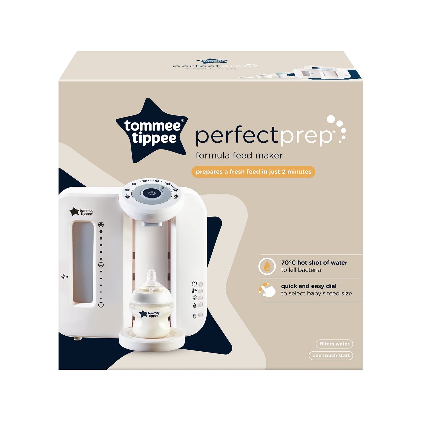 Tommee Tippee Perfect Prep piimasegu valmistamise masin, valge