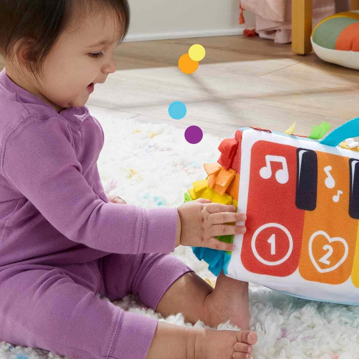 Fisher-Price Kick & Play pehme muusikaline beebiklaver tulede ja helidega, alates sünnist