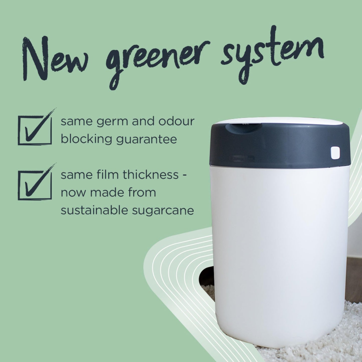 Tommee Tippee Simplee Sangenic mähkmekonteiner, hall