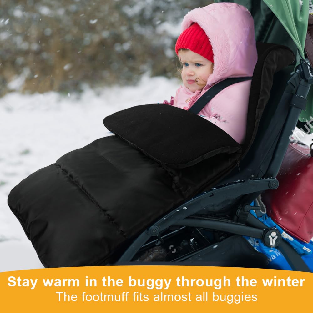 Vicloon universaalne talvine soojakott/jalakate kärule, veekindel ja soe – must