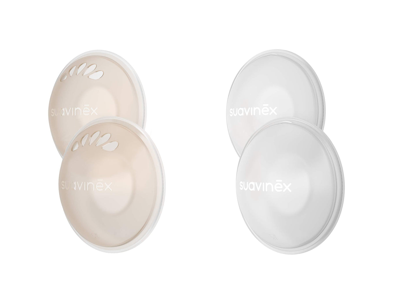 Suavinex silikoonist rinnakaitsekomplekt: 2 piimakogujat ja 2 kaitsekarpi
