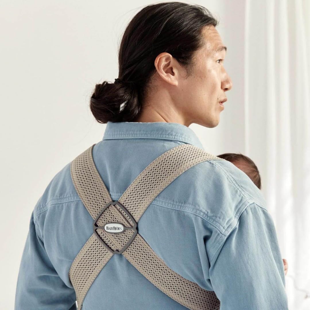 BabyBjörn Baby Carrier Mini carrier bag, 3D Mesh, grey-beige