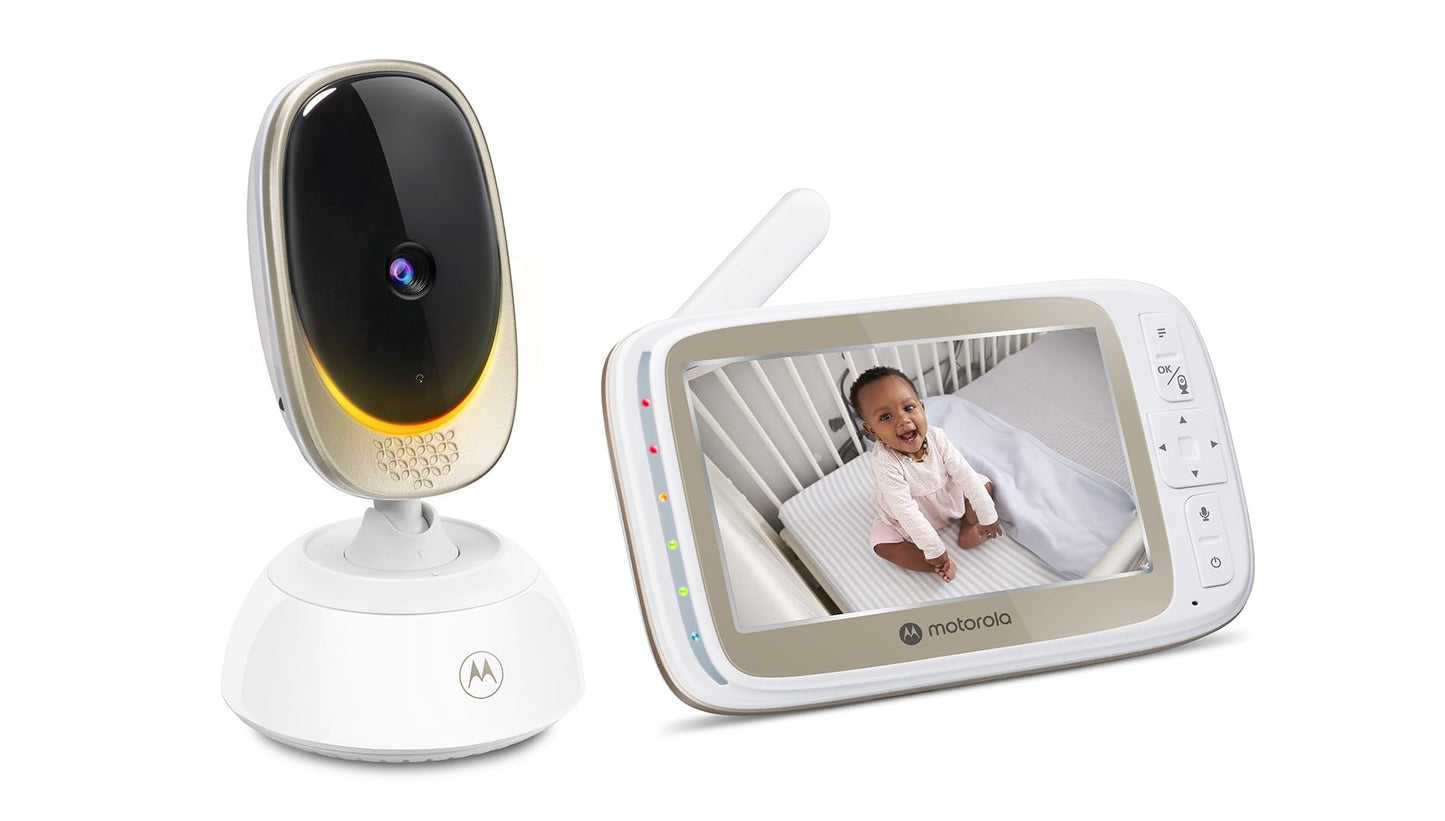 Motorola Nursery VM85 Connect videobeebimonitor 5" ekraaniga, Wi-Fi ja öörežiim