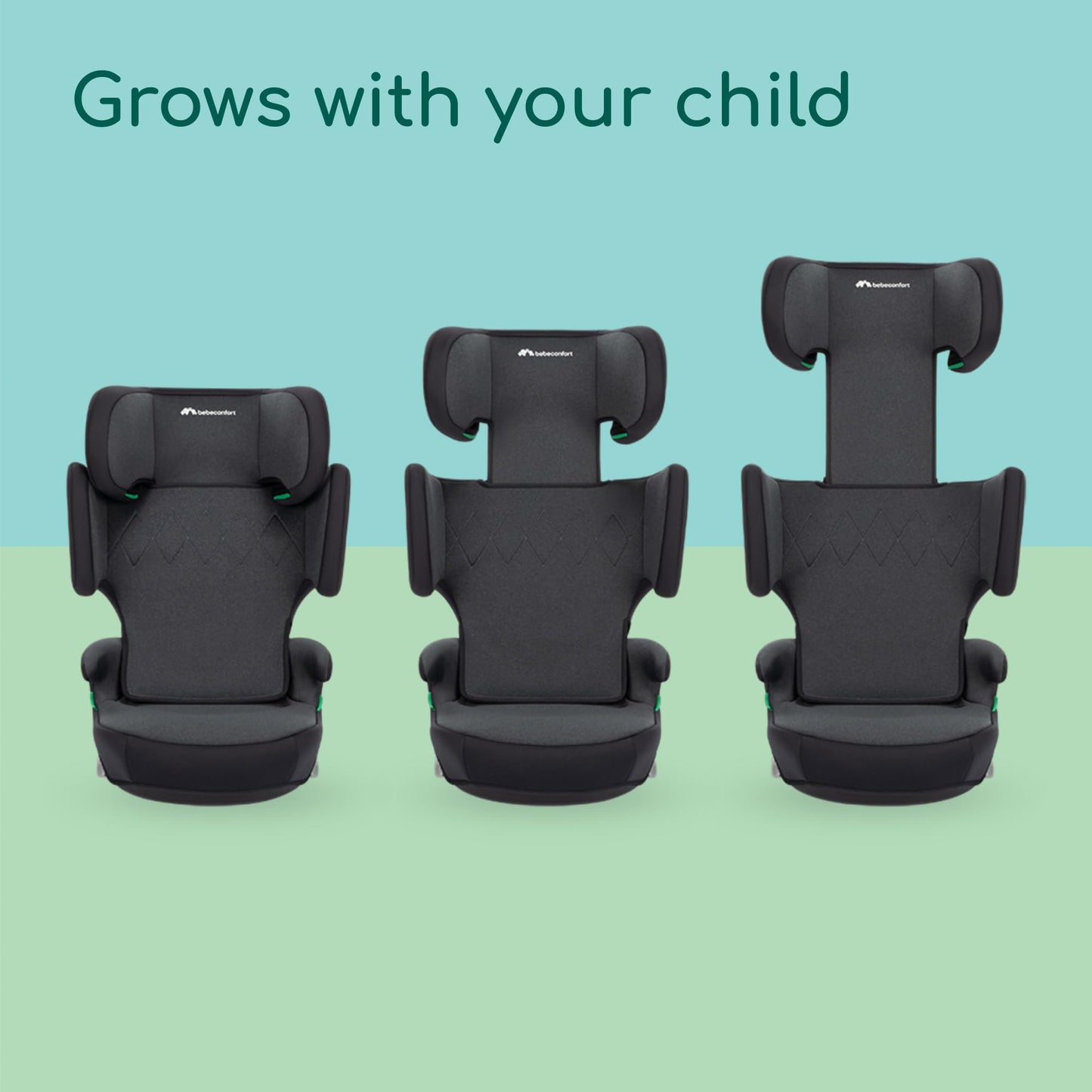 Bebeconfort Road Fix i-Size turvaiste, Isofix, 100–150 cm, 3,5–12 a, Tinted Black