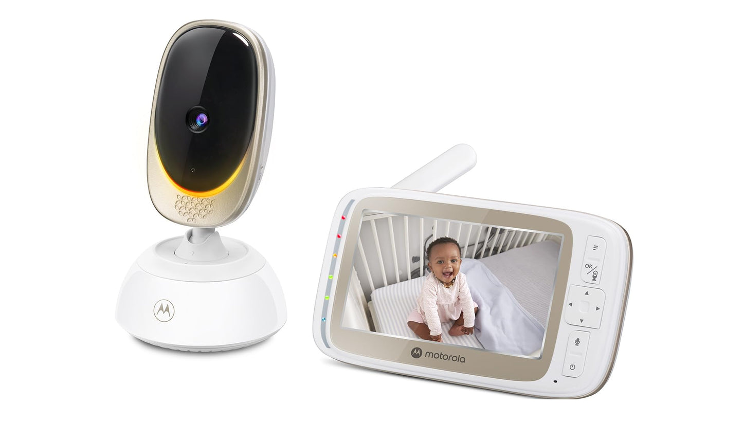 Motorola Nursery VM85 Connect videobeebimonitor 5" ekraaniga, Wi-Fi ja öörežiim