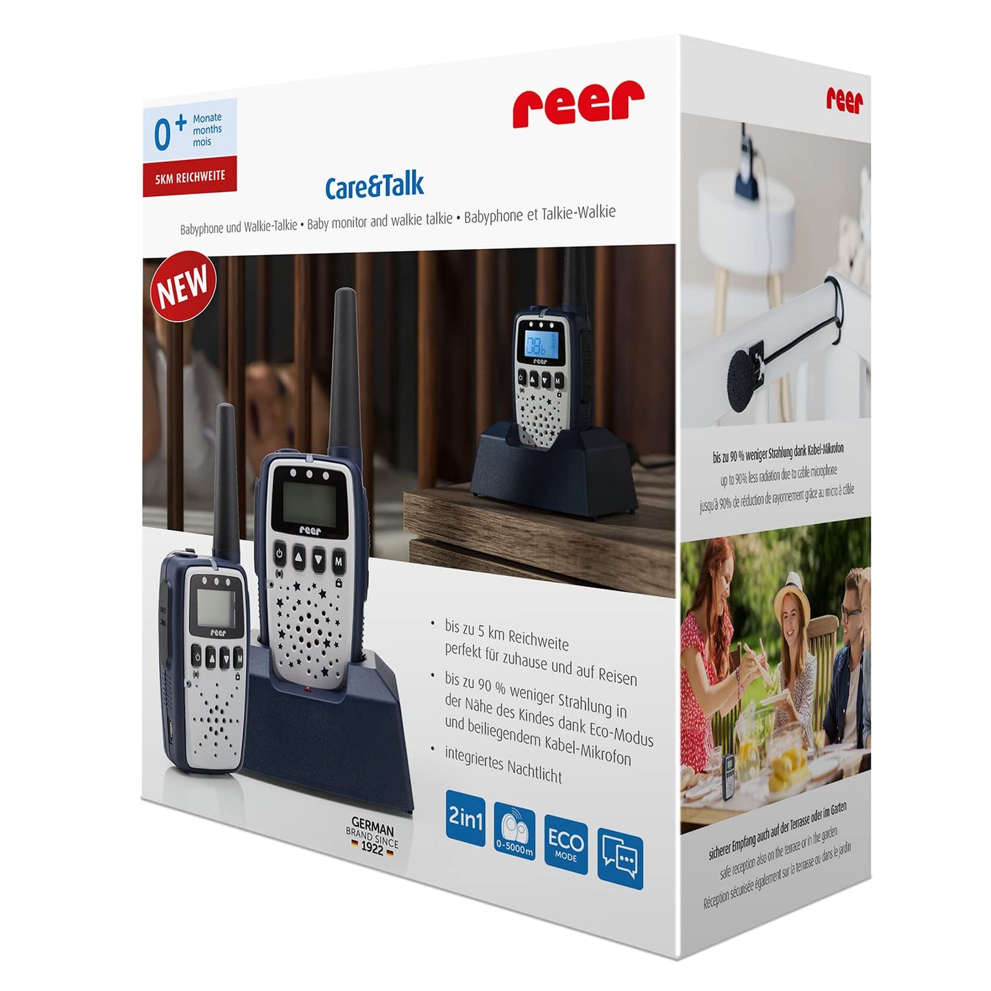 Reer Care&Talk 2in1 beebimonitor ja raadiosaatja, kuni 5 km ulatus