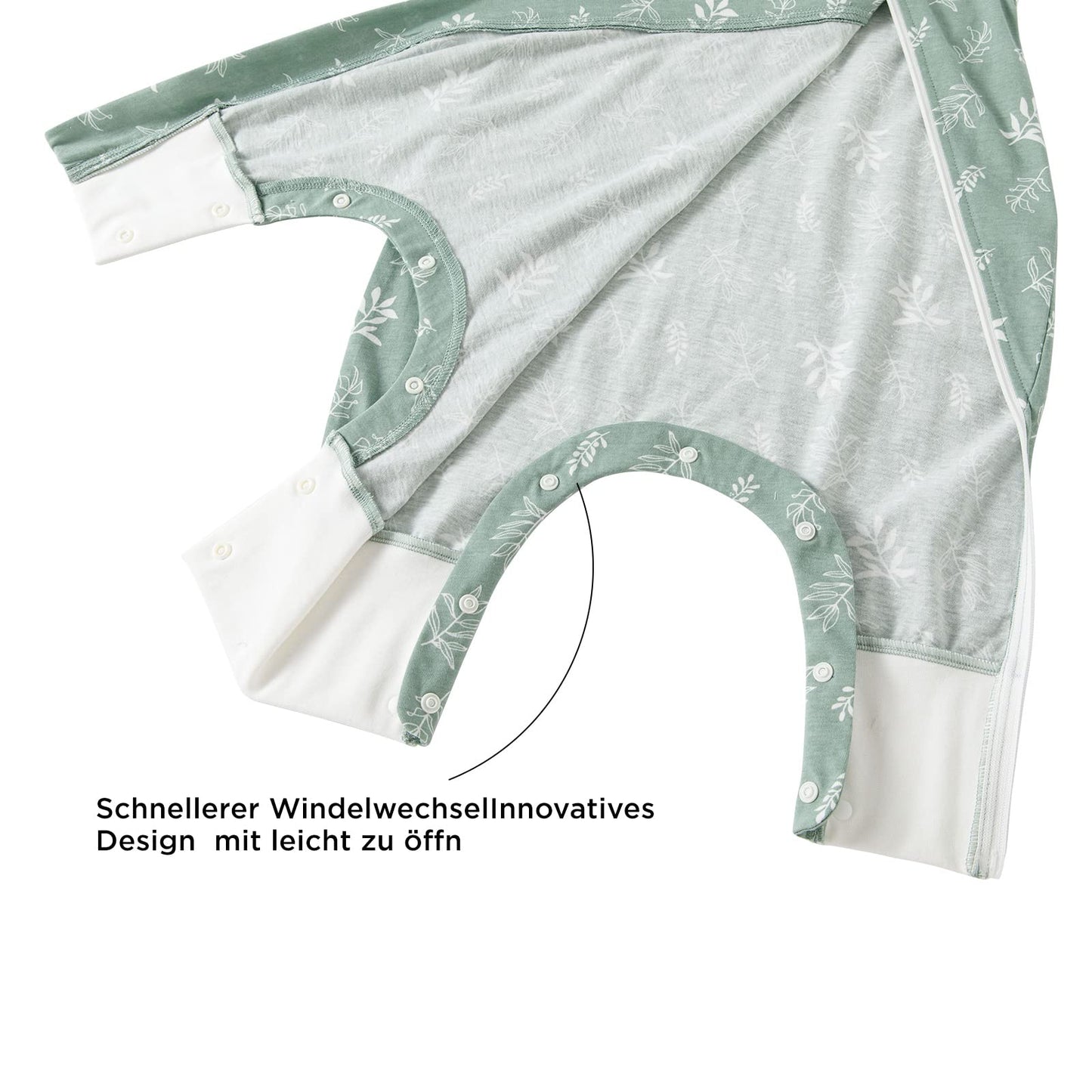 Duomiaomiao unisex beebide magamiskott jalgadega, suurus L, puuvill, kevad/suvi (2tk)