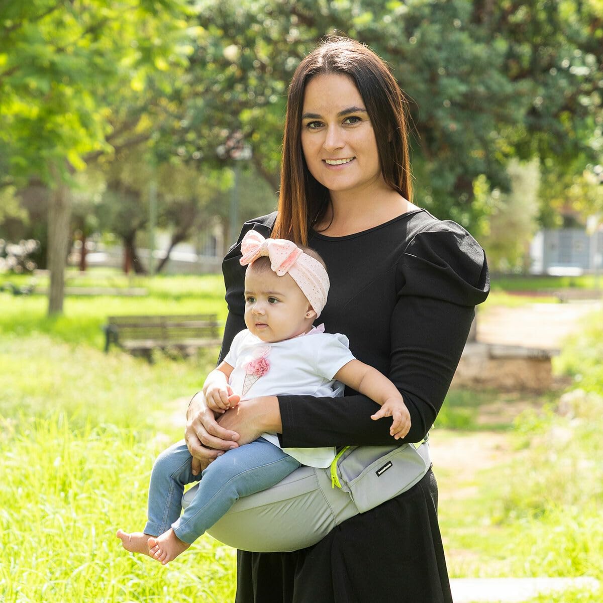 InnovaGoods ergonomic baby carrier belt with pockets, 0–3 years