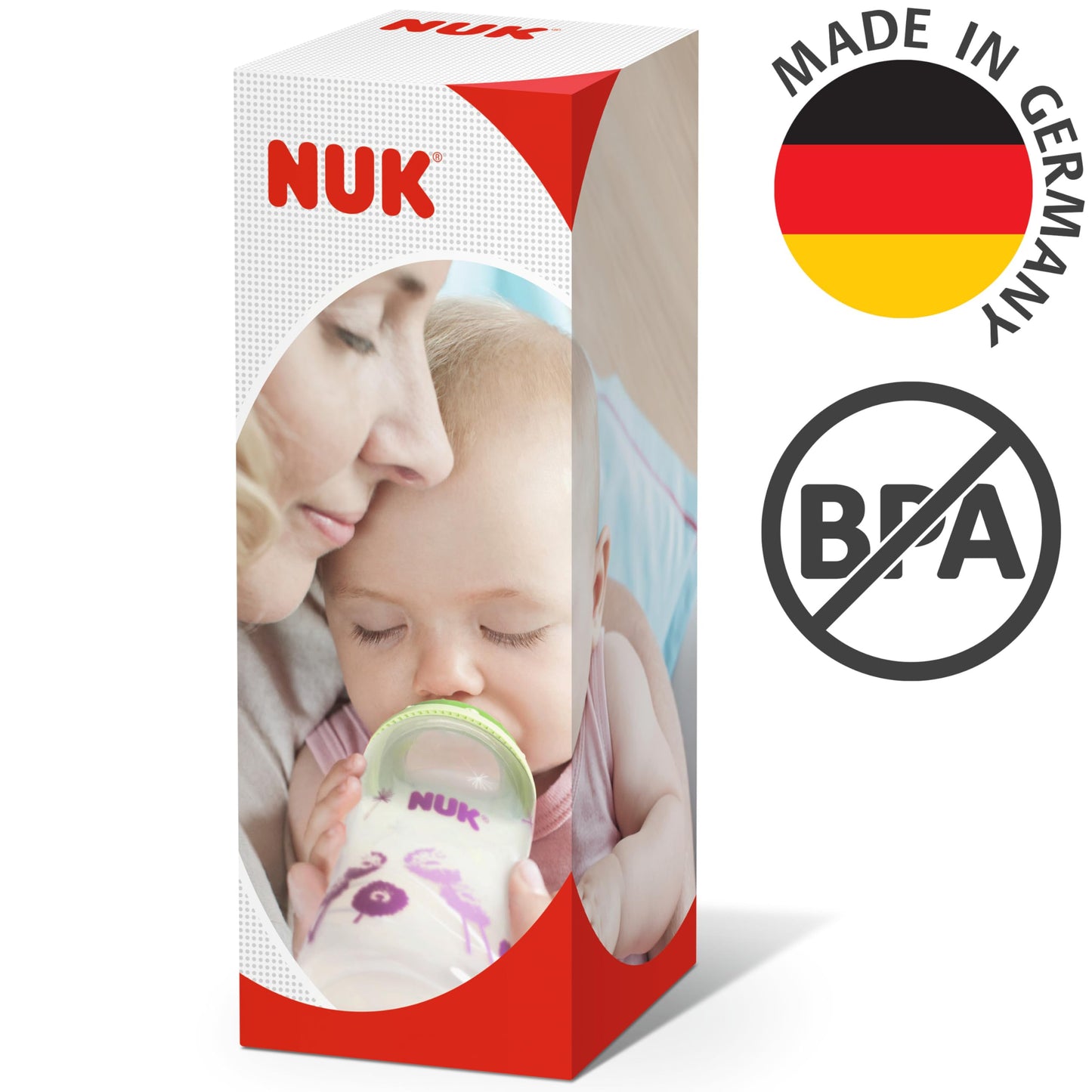 NUK Kiddy Cup joogitops lastele, 12+ kuud, 300 ml, kollane