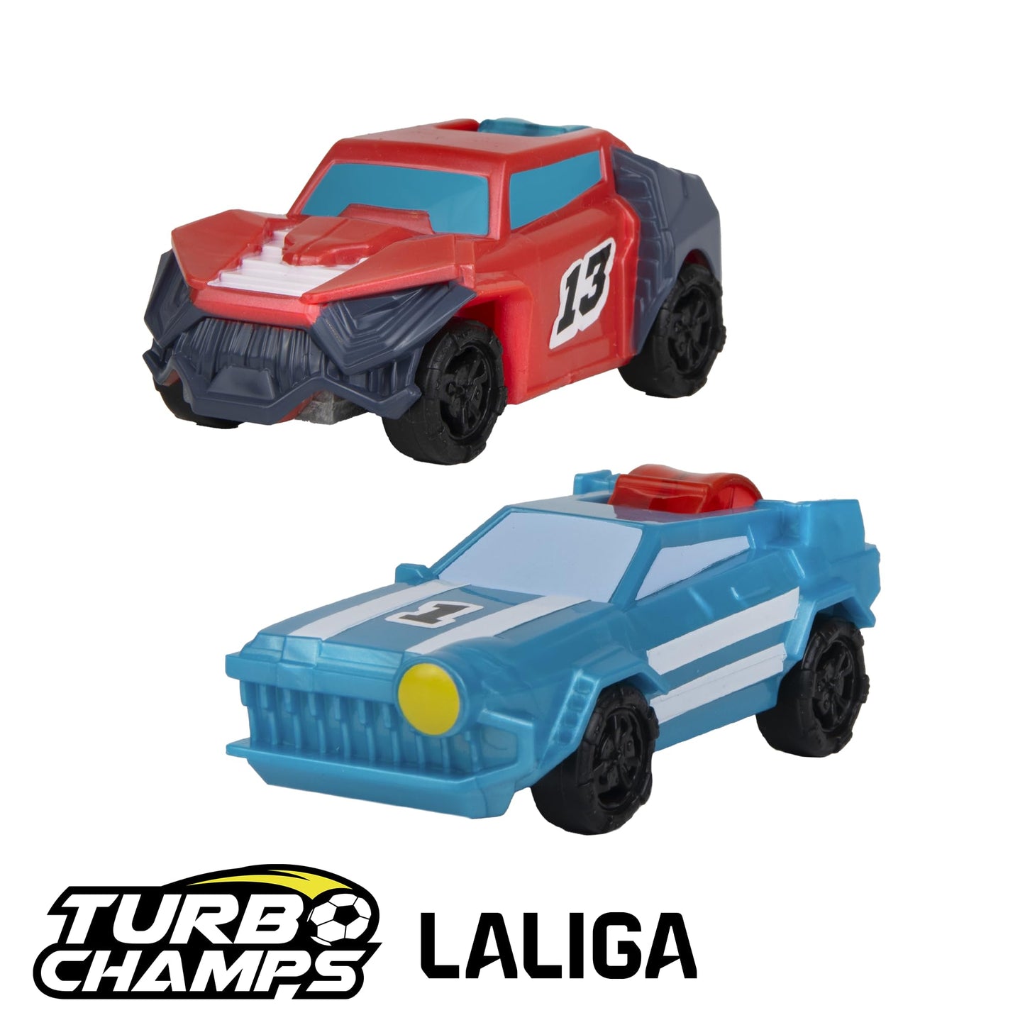 Turbo Champs LaLiga „Punane vs Sinine” võidusõidu- ja jalgpallikomplekt lastele
