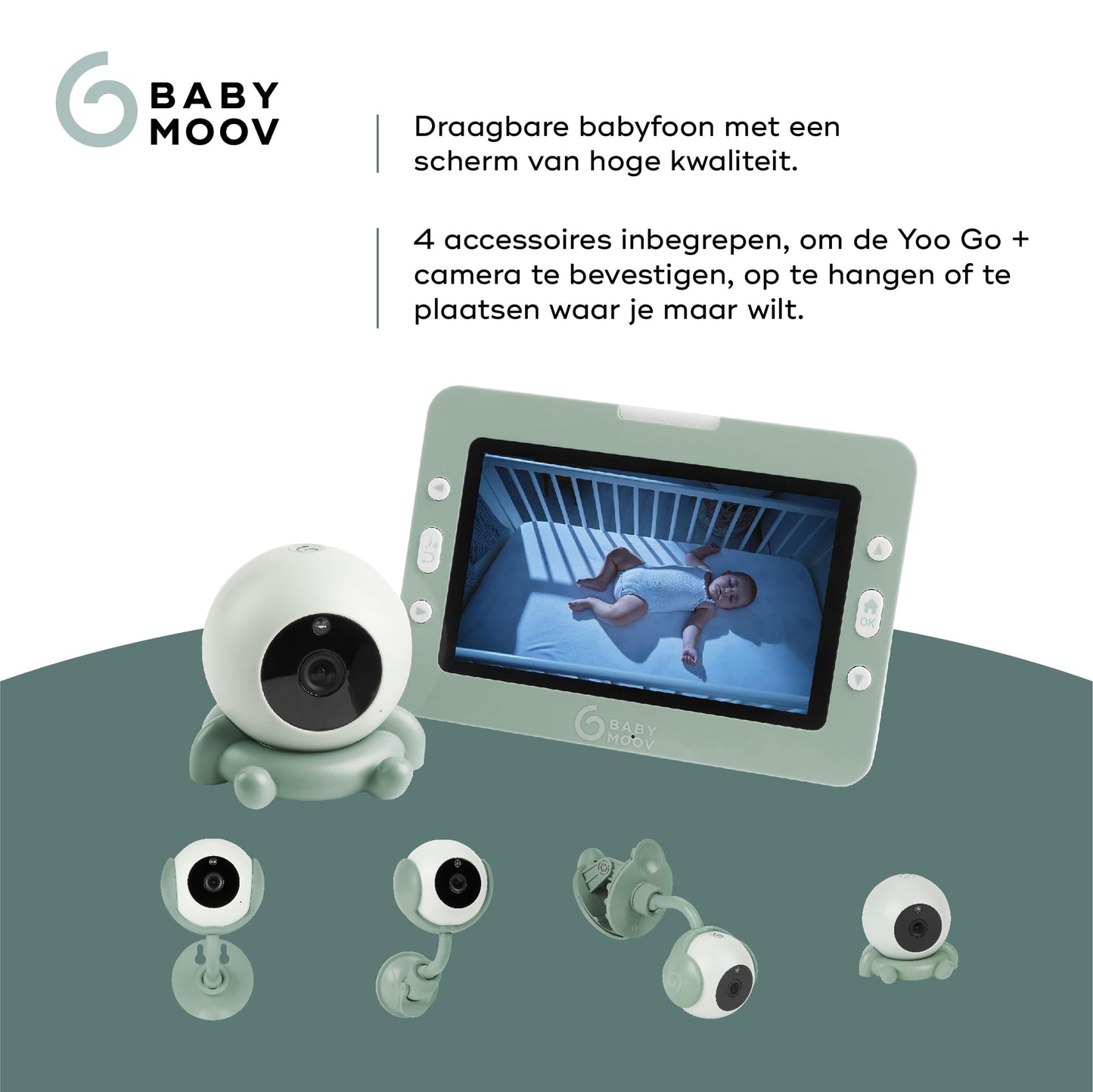 Babymoov HD wireless video baby monitor YOO Go+