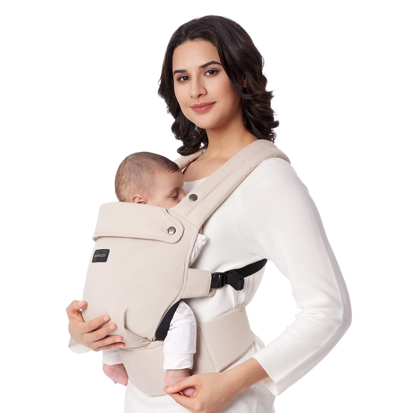 Momcozy ergonoomiline beebikandekott, 3–24 kuud, kerge ja mugav, alaseljatoega, beež