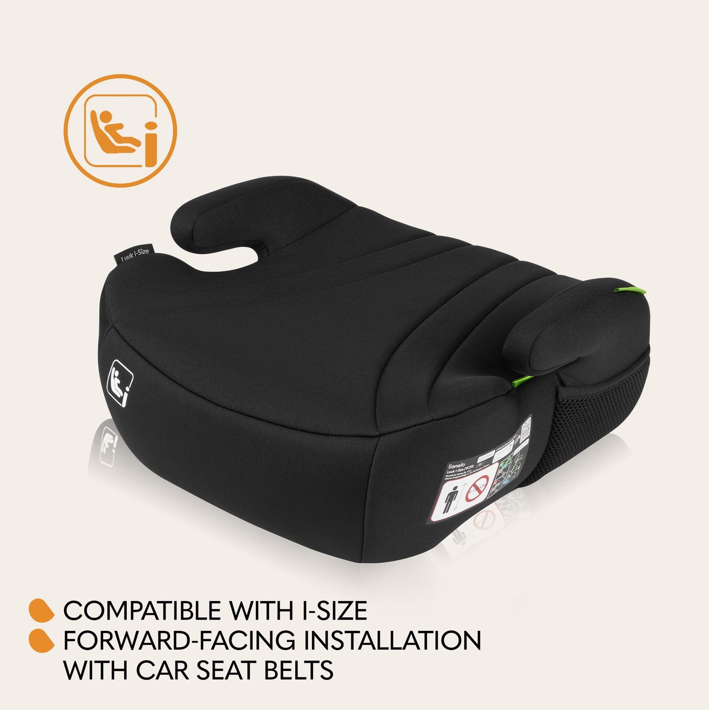 Lionelo Luuk I-Size turvaiste 22–36 kg / 125–150 cm, must