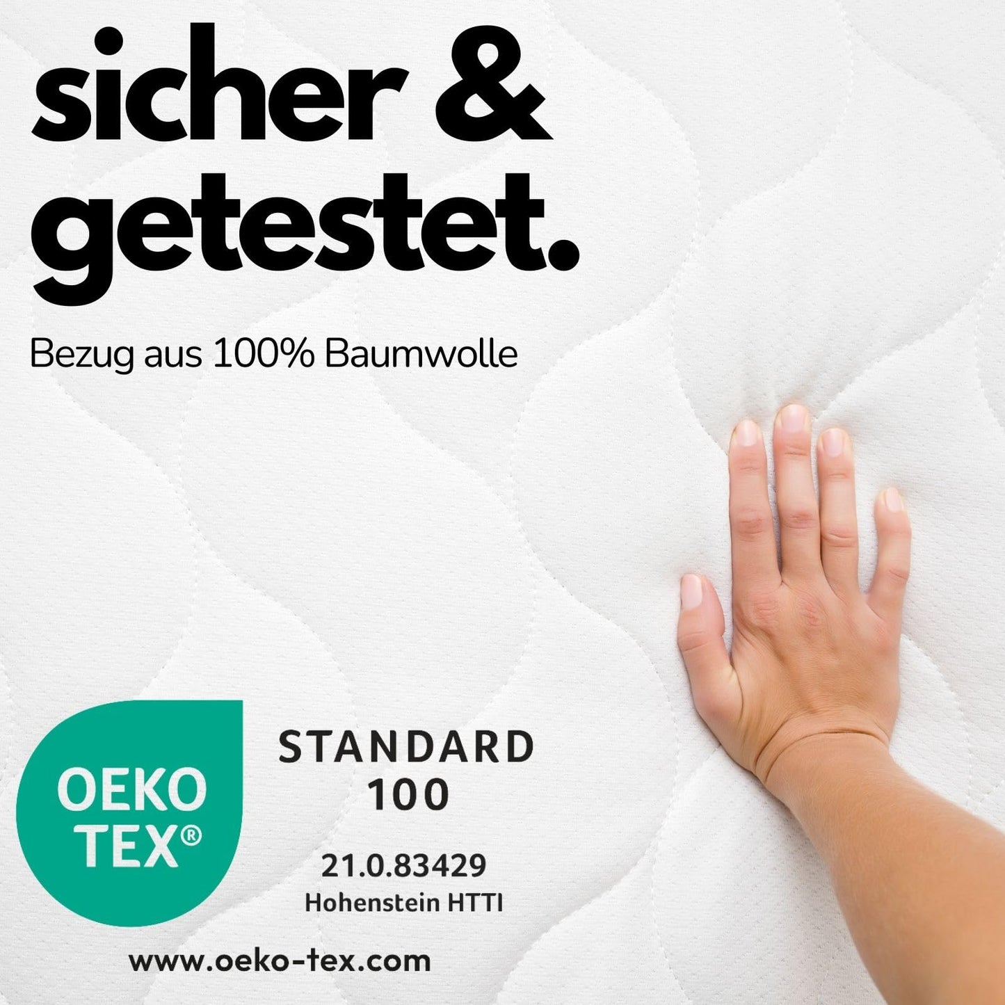 Sämann puidust beebi mänguaedik 100×100 cm reguleeritava kõrgusega, valge