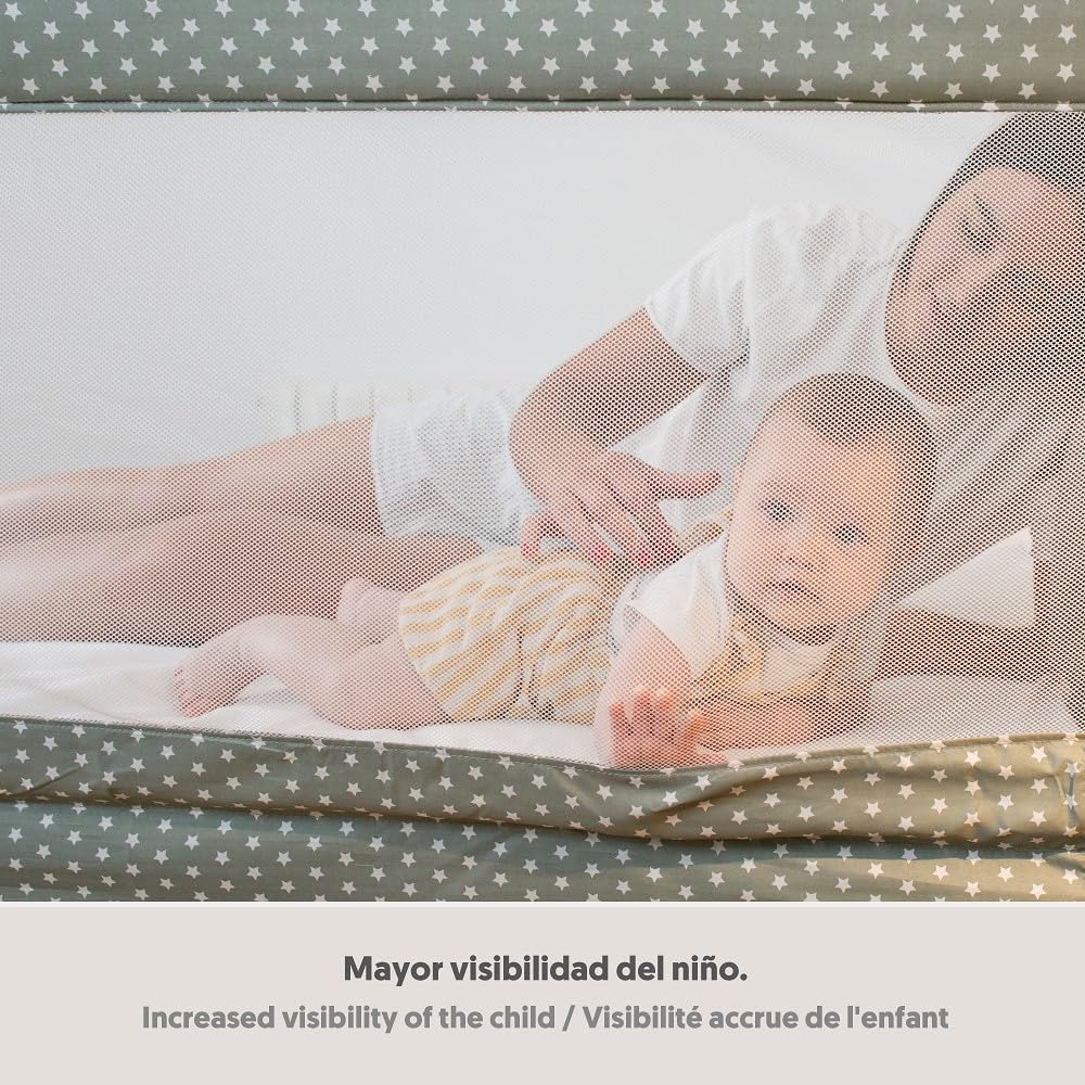 Interbaby kokkupandav voodipiire 90x70 cm, tähekujuline disain, 18 kuud – 5 aastat